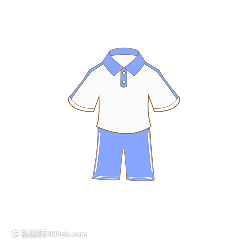 學(xué)生卡通夏季服飾校服男